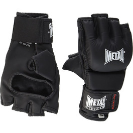 Металеві боксерські безкоштовні бойові рукавички дитячий розмір чорний