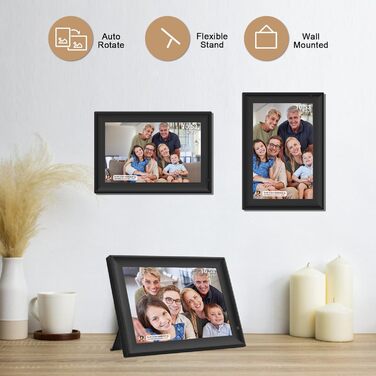 Цифровий фоторамка з Wi-Fi, 10.1 дюйма, сенсорний екран, 32GB, автоповорот, Frameo WiFi 02