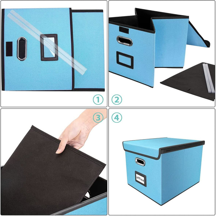 Коробка для зберігання Okydoky з кришкою небесно-блакитна