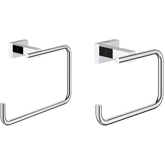 Кільце для рушника Grohe Essentials Cube, 24 (квадратне, в комплекті з тримачем для туалетного рушника)