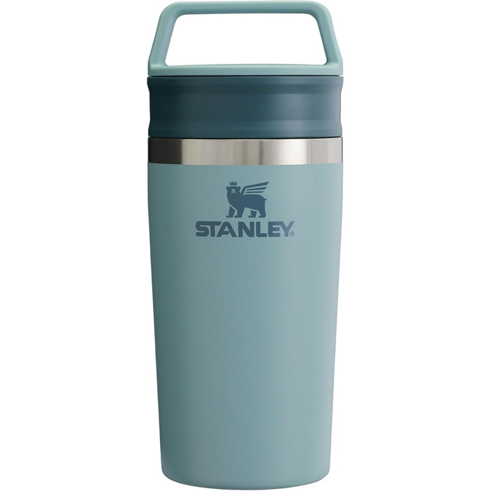 Термокружка Stanley Cafe To Go з нержавіючої сталі - 0.35L, Shale (Підтримує 4 години тепла, 5 годин холоду, для кави, з ручкою, миється в посудомийній машині)