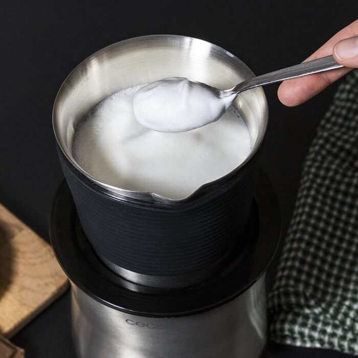 Пінка для кави Cecotec Power Moca Spume: приготування молока та шоколаду, холодний напір, нагрівання, підходить для миття в посудомийній машині, 400 мл, 650 Вт