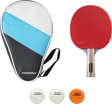 Набір для настільного тенісу HUDORA для турнірів / ігор / матчів-Ракетки для настільного тенісу м'ячі - з кишенею - для початківців і професіоналів в приміщенні і на відкритому повітрі