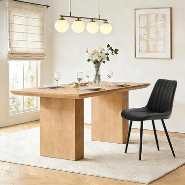 Набір обідніх стільців CLIPOP - 4 шт. з штучної шкіри, зелені, для кухні та вітальні