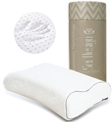 Ортопедична подушка для шиї sei Design з Memory Foam – підтримка шиї, Oeko-Tex®, охолоджуючий чохол з Lyocell, для тих, хто спить на спині та на боці (висока ортопедична підтримка)