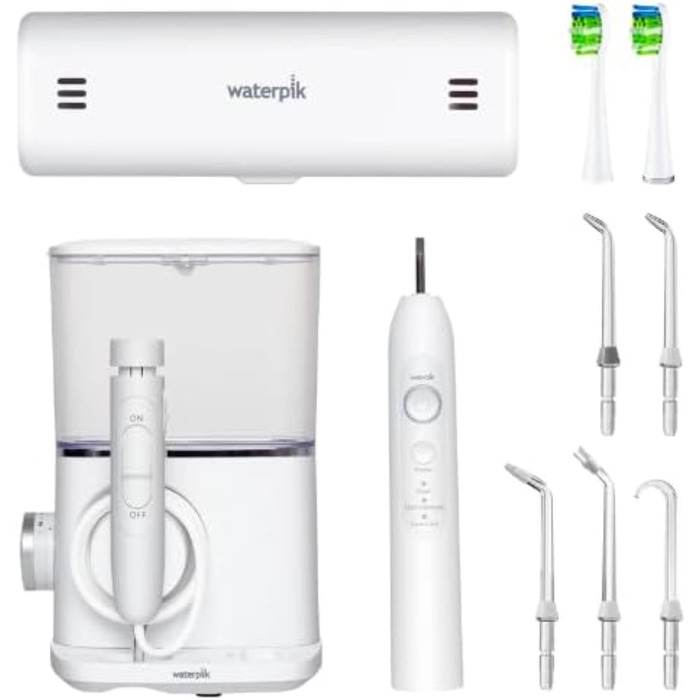 Waterpik Sensonic Complete Care: електричний ірigator та зубна щітка, CC-04, білий