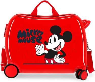 Дитяча валіза Disney Міккі Мауса, синя, 50x39x20 см, 34 л, 1.8 кг, 4 колеса, ABS, кодовий замок