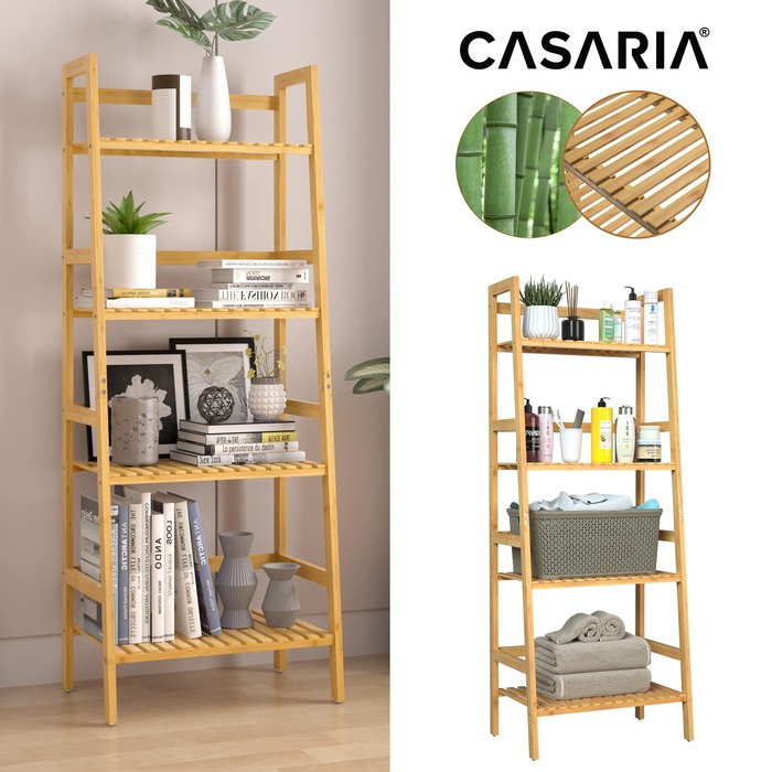 Полиця стояча Casaria бамбук 123x48x32см