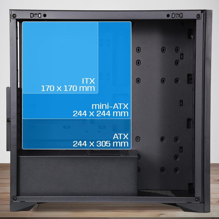 Корпус для ПК NEWWAY NW1 2024, дерев'яний, середній Tower, ATX/Micro-ATX/ITX, 3x140 мм PWM вентилятори, USB Type-C, скляна бокова панель, білий