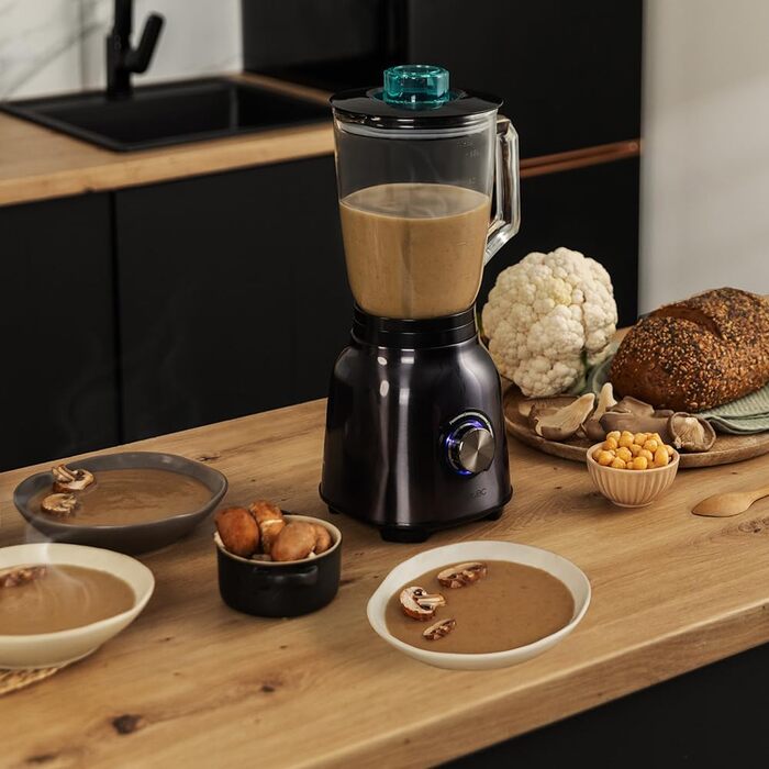 Cecotec Standmixer Power Black Titanium 2500MAX Go: 2500 Вт, титанове покриття, 1,8 л, 5 швидкостей + пляшка