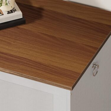 HOOBRO Лавка з ящиком для іграшок, 100 см, білий + натуральне дерево, з безпечним шарніром, для передпокою