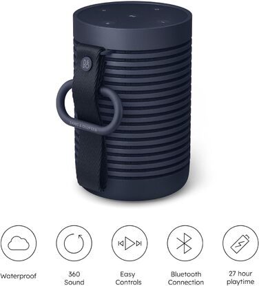 Портативна Bluetooth колонка Bang & Olufsen Beosound Explore – водонепроникна, 360°, 27 годин роботи, USB-C, чорний антрацит