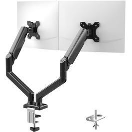 Підставка для монітора GRIFEMA Dual Arm - 2 монітори, 13-32 дюйми, регулювання висоти, поворот, VESA 75x75/100x100, до 9 кг