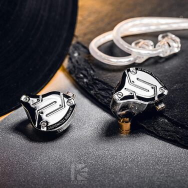 Внутрішньоканальний монітор keephifi KZ ZS10 Pro, 5 динаміків, металеві навушники, знімний кабель, чорний, без мікрофона