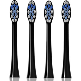 Електрична звукова зубна щітка Tristan Auron SmartOne Blue – 48 000 вібрацій, 5 режимів, кольоровий дисплей, USB-C, акумулятор до 6-8 тижнів, IPX7 водонепроникність, 6 насадок з чохлом (C з набором 4 шт.)