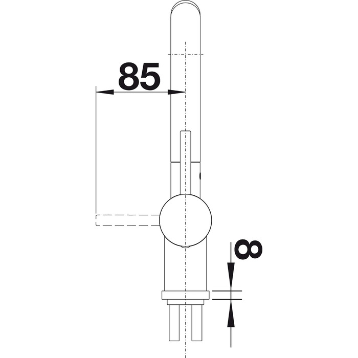 Змішувач для кухні Blanco Linus-S, хром, 512402