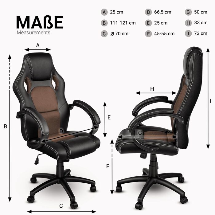 Офісне крісло TRESKO Racing Executive Chair, 14 кольорів, м'які підлокітники, кулісний механізм, протестовано SGS