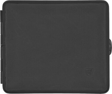 Портсигар натуральна шкіра, ручної роботи в Німеччині, чорний, 85мм - футляр, сигаретна коробка, 1912 VOM HOFE MANUFAKTUR
