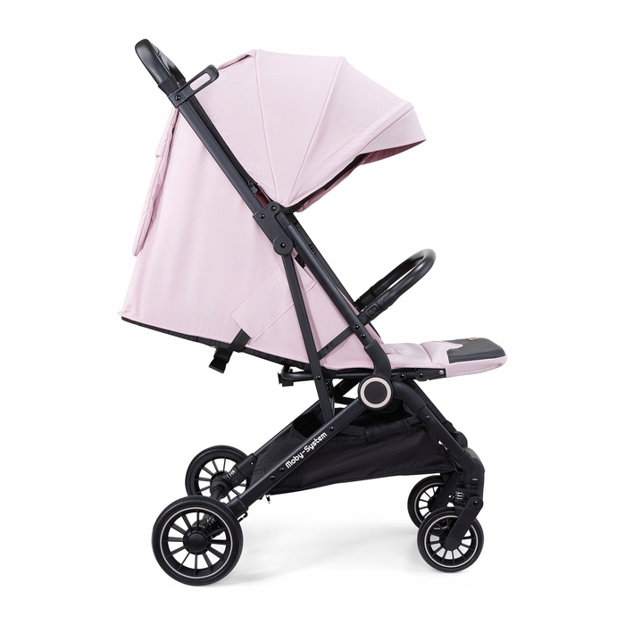 Дитячий візок-прогулянка Moby-System LENA PINK PRO з функцією валізки