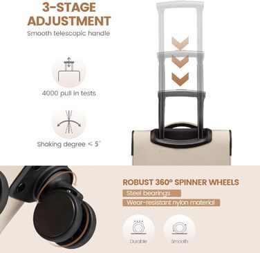 Рюкзак для ручної поклажі LOVEVOOK 40L: жіночий туристичний рюкзак, валіза-рюкзак, рюкзак для ноутбука, водонепроникний, з кульбасою, для подорожей та бізнесу (20 дюймів, Бежевий хакі)