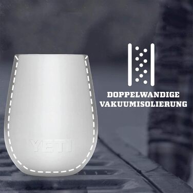Термокружка YETI Rambler, нержавіюча сталь, з кришкою MagSlider, чорна, 10 oz (296 мл)