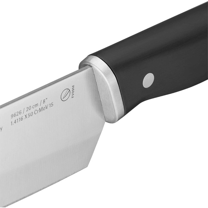 Набір ножів WMF Sequence в блоці, 6 предметів, Made in Germany, з бамбуковим блоком, Performance Cut, високоякісна сталь (Santoku 31 см)