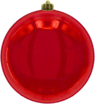 Різдвяні кулі вуличні ялинкові кулі, морозостійкі і атмосферостійкі (кулька діаметром 20 см - , червоний)
