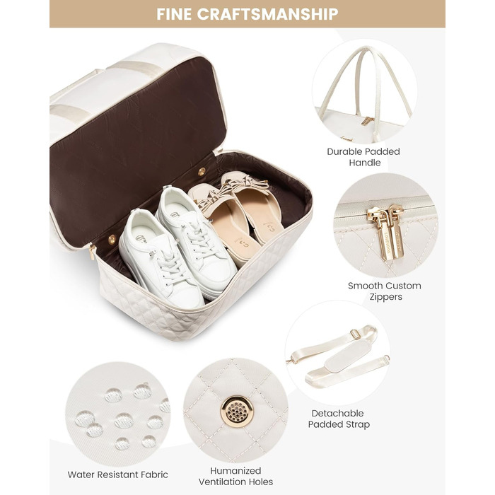 Сумка-мішок LOVEVOOK для жінок, 40л, 2 шт. (бежевий & хакі), з відділенням для взуття та мокрих речей, для подорожей, спортзалу, Gym, Yoga, ручна поклажа