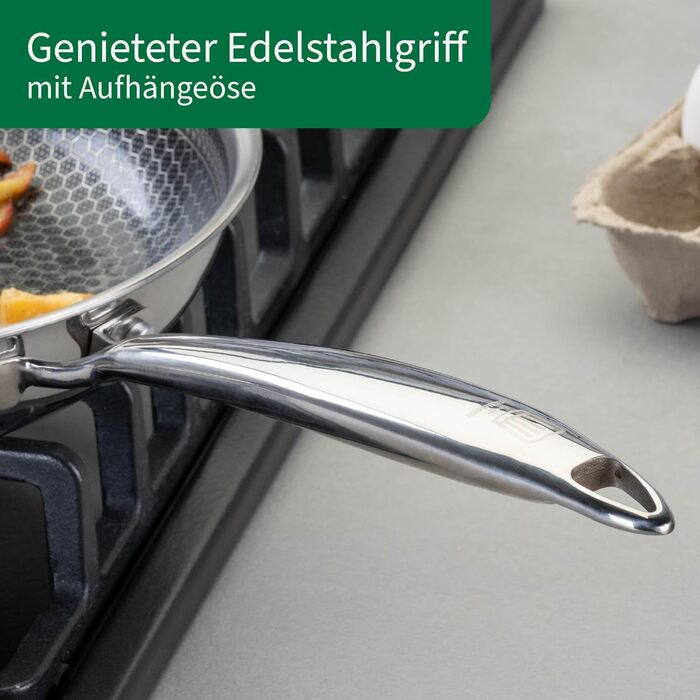 Сковорода Fackelmann Chefkoch Antihaft Ø28 см з керамічним покриттям, для всіх плит (вкл. індукція)