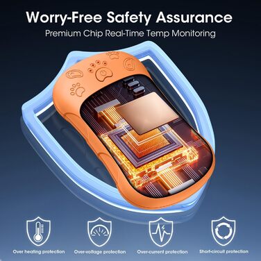 Електричні грілки для рук, 2 шт., 6000 мАг, акумулятор, багаторазові, зарядні, ідеальні для спорту на відкритому повітрі, полювання, гольфу, кемпінгу, теплий подарунок для жінок, чоловіків, дітей (Помаранчевий)