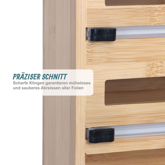 Держатель кухонних рушників Relaxdays, бамбук, настінний