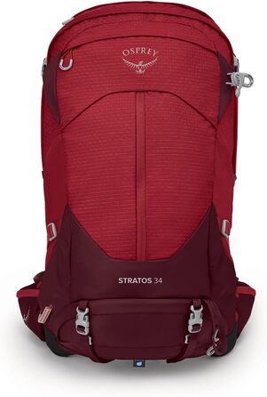 Рюкзак для походів Osprey Stratos 34 для чоловіків (Stratos 34 Poinsettia Red O/S)