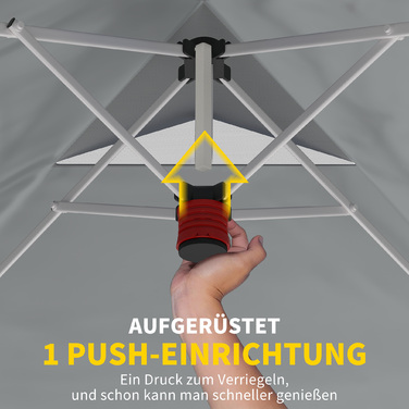 Намет-павільйон 3x3 м, водонепроникний, стабільний, зимостійкий, швидкомонтований, з захистом від сонця SPF 50+, з сумкою та мішками з піском