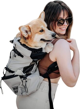 Рюкзак-переноска для собак Galate L сірий