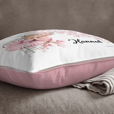 Персоналізована подушка для дитини Sunnywall з балериною 40x40 см