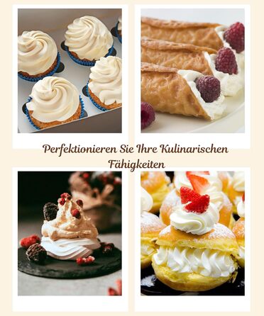 Runesol Дозатор для вершків 500 мл: професійний сифон для десертів з 3 насадками з нержавіючої сталі, алюмінієвий диспенсер для збитого вершку