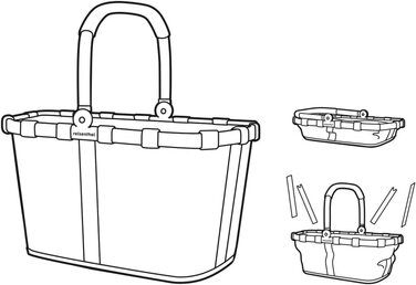 Дорожня сумка для перенесення-міцна кошик для покупок з великою кількістю місця для зберігання і зручною внутрішньою сумкою-елегантний і водостійкий дизайн (флористичний, однотонний)
