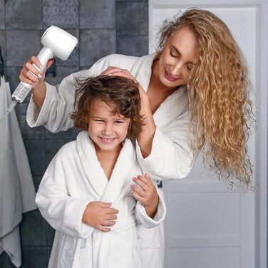 Мультистайлер для волосся 7 в 1 UKLISS Hairstyler Pro: фен, автоматична плойка, кругла щітка та випрямляч для професійного стайлінгу, білий