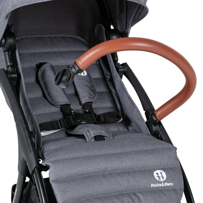 Дитячий візок PETITE&MARS Cross, колір: Антрацит Блю