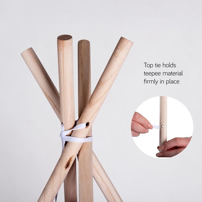 Дитячий намет-тіпі у фіолетовому кольорі | Ігровий намет-тіпі для дівчаток та хлопчиків, 140 x 120 см, бавовняний тканний матеріал зі зірочками та килимком