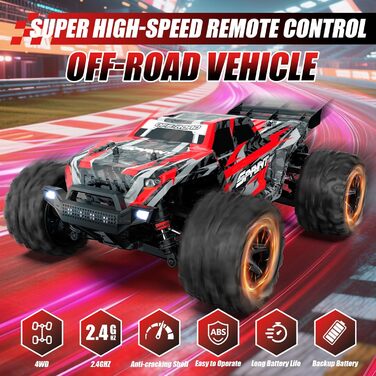 Радіокерований позашляховик 1:18 40 км/год 2.4GHz 4WD для дітей та дорослих. RC дрифт-трак, баггі для перегонів на вулиці та бездоріжжі.