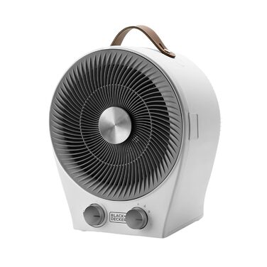 Обігрівач та вентилятор 2-в-1 BLACK+DECKER BXFSH2000E, 2000 Вт, білий
