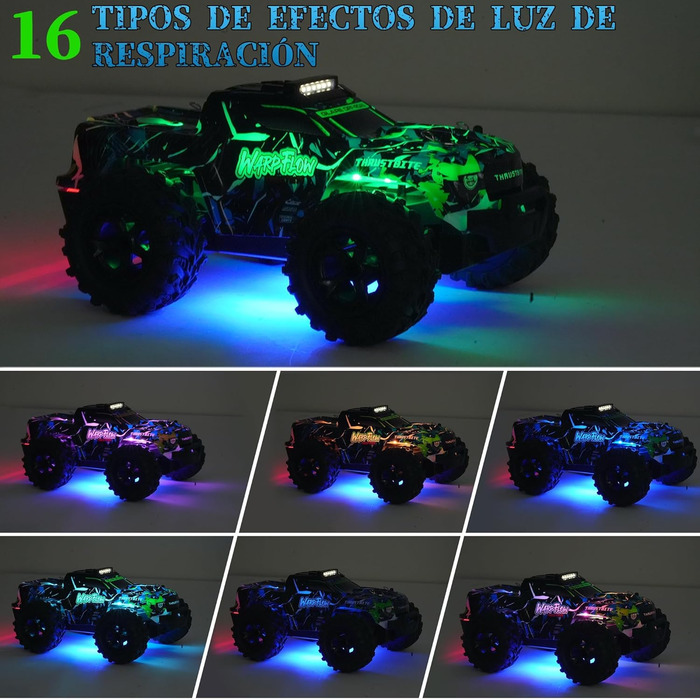 RC Автомобіль 1:18 на радіокеруванні, 25 км/год, LED підсвічування, позашляховик, 2.4 GHz, зелений, з пультом та 2 акумуляторами для хлопчиків від 3 років