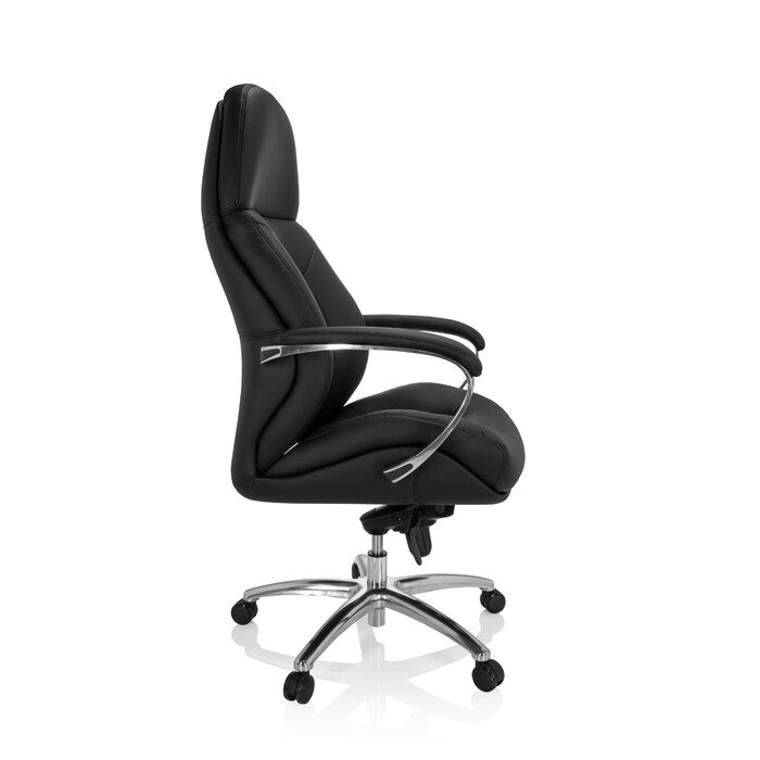 Крісло офісне / Крісло керівника BRENTON XXL зі штучної шкіри чорного кольору hjh OFFICE