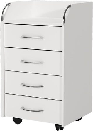 Роликовий контейнер Vicco Gwendolyn, білий, 40 x 36 см, з 4 висувними ящиками