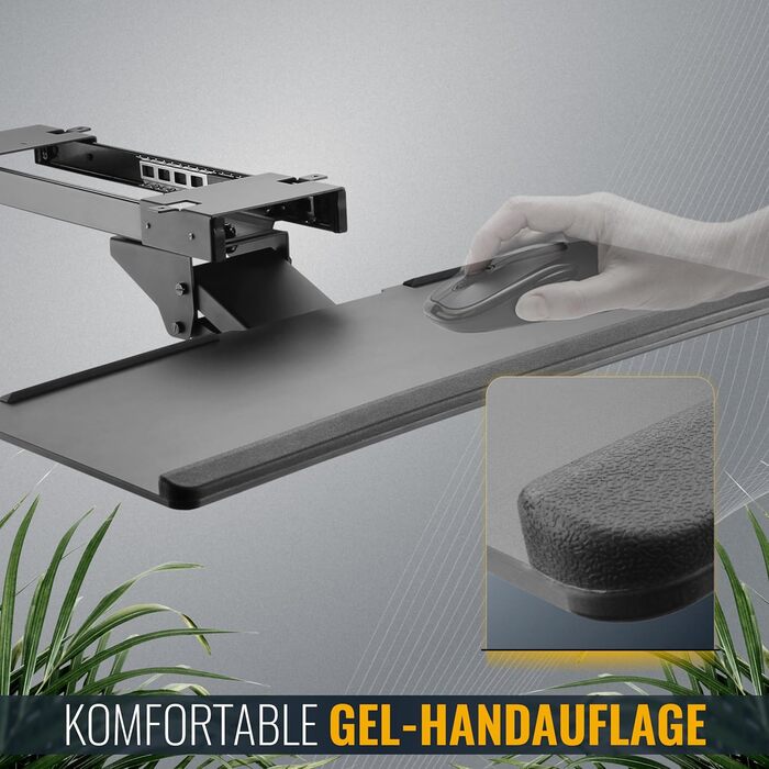 Підставка для клавіатури Ricoo - висувна, поворотна, настільна, універсальна, ергономічна, для ПК, CZ0200