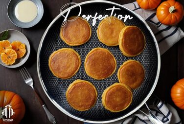 INTIGNIS® Сковорода з кришкою – 30 см / 6 л – з антипригарним покриттям | Стійка до подряпин | Глибока | Без хімікатів | Сковорода з нержавіючої сталі