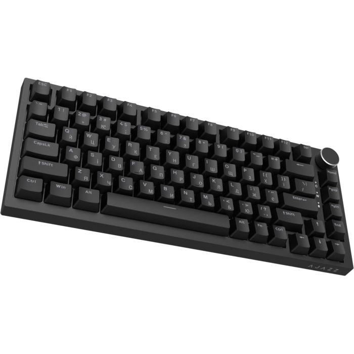 Дротова механічна клавіатура Ajazz AK820 Red Switch Black (AK820-R-B)
