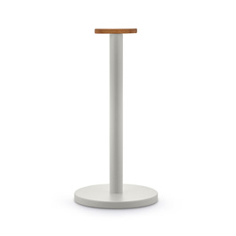 Тримач для паперових рушників Alessi Mattina BG05 R, сталь з епоксидним покриттям та бамбукова ручка, теплий сірий