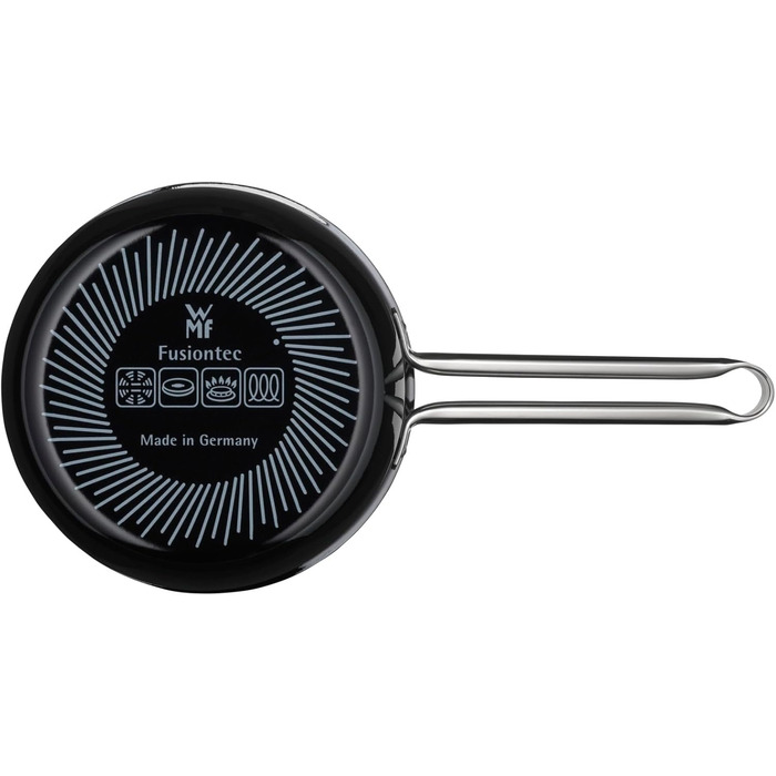 Каструля WMF Fusiontec Essential, 16 см, без кришки, 1,3 л, нержавіюча сталь, високотехнологічна кераміка, стійка до подряпин, без покриття, чорна, Made in Germany